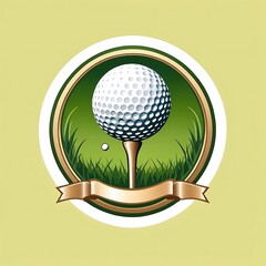 golf template logo design for golf club isolated on white background