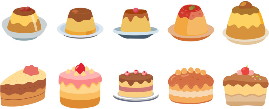 Cake and pudding