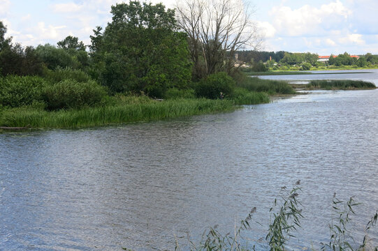 summer view of Lake Solomeno on Toropets