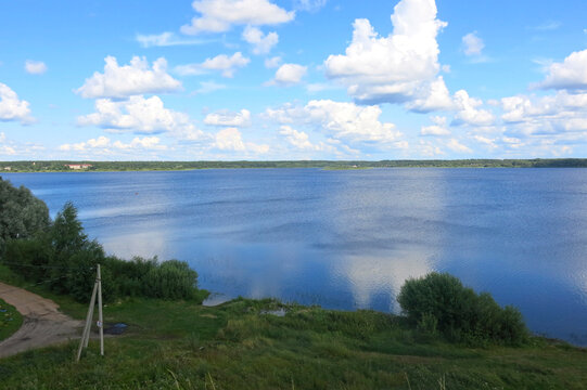 summer view of Lake Solomeno on Toropets