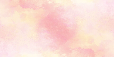 Light pink and yellow beige watercolor with subtle pastel tones background, watercolor picture painting illustration background, Splash acrylic colorful background.	