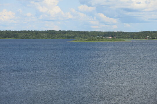 summer view of Lake Solomeno on Toropets