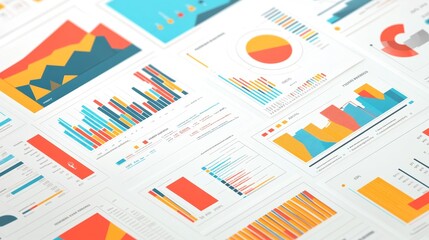 Colorful Data Visualization and Graphs for Analysis