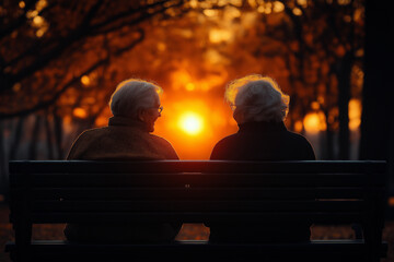 Fototapeta premium L'amour n'a pas d'âge