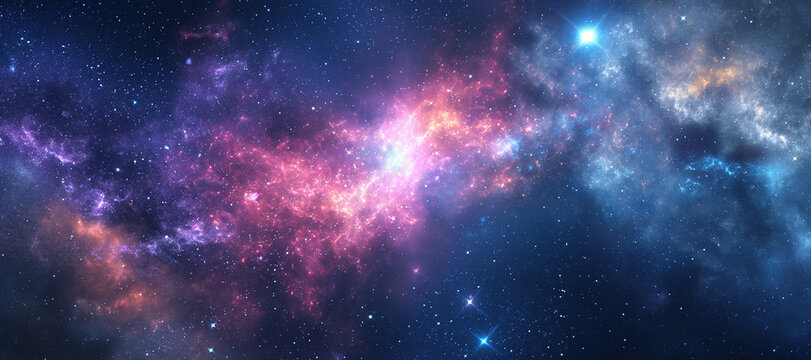 galaxy stars with space nebula clouds background, sky 46