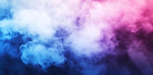 Naklejka premium Abstract background with fog and smoke in blue, purple, and pink colors