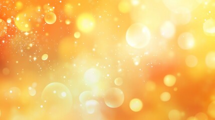Golden Abstract Background: Shimmering Lights and Warm Hues