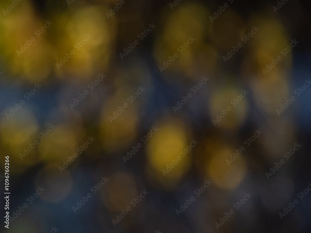 Wall mural bokeh effect and purposely blurred view of sunlight. blurry background with photographic bokeh effec