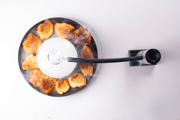 smoking with hackepeter automatic smoker potato chips top view