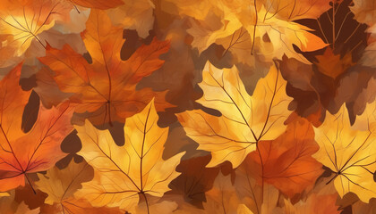 Fototapeta premium Autumn Leaves Abstract Overlay