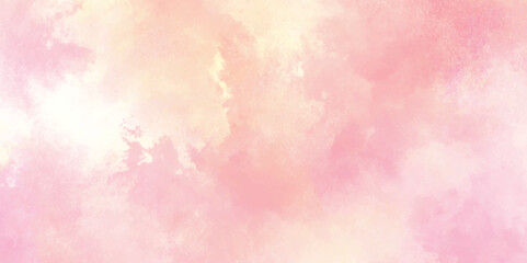 Light pink and yellow beige watercolor with subtle pastel tones background, watercolor picture painting illustration background, Splash acrylic colorful background.	