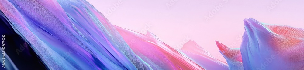 Poster abstract landscape with flowing colors and soft gradients.