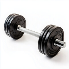 Naklejka premium Barbell on white background