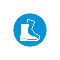 foot protection icon symbol sign vector