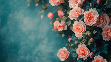 background with roses, Soft color Roses Background  collection of vibrant red roses arranged in a bouquet  