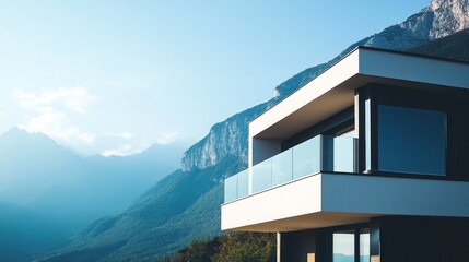 Modern Mountaintop Villa: Breathtaking Views and Luxurious Design