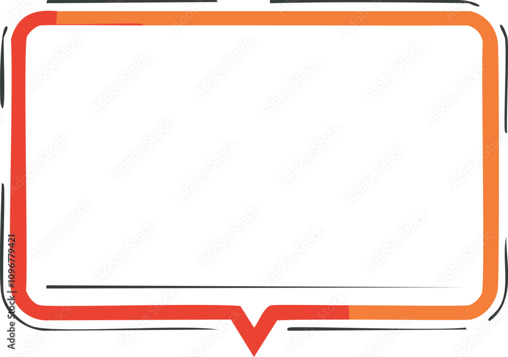Poster red text box isolated
