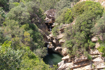 Serene Lake amidst the Mountains of Ain Draham, Tunisia.