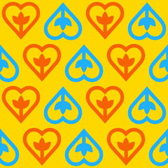 seamless pattern with hearts