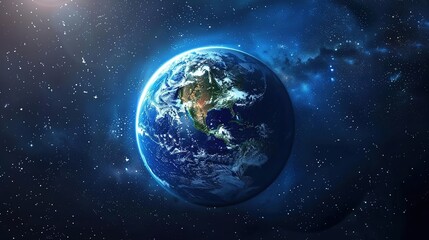 Obraz premium Star_Earth_Sky_Blue_Cosmic_Texture_Blue