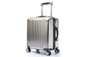 suitcase for travel on white Background 