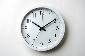 wall clock isolated on white Background 