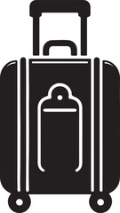 Fototapeta premium Trolley bag silhouette