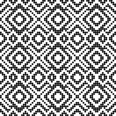 Seamless floral vector pattern with vintage damask element for textile design