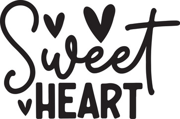 Sweet heart SVG Design