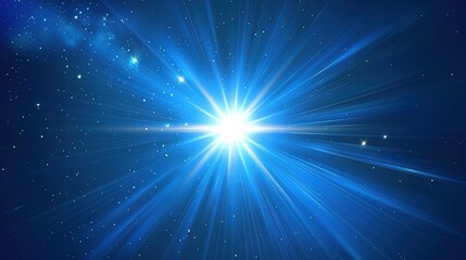 Naklejka premium Star_Earth_Sky_Blue_Cosmic_Texture_Blue