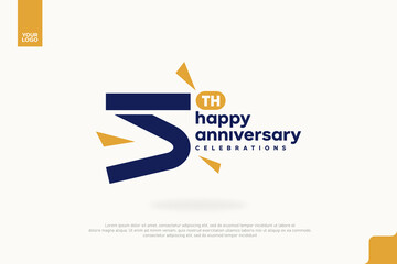 5th Happy Anniversary number type