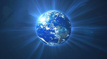 Fototapeta premium Star_Earth_Sky_Blue_Cosmic_Texture_Blue