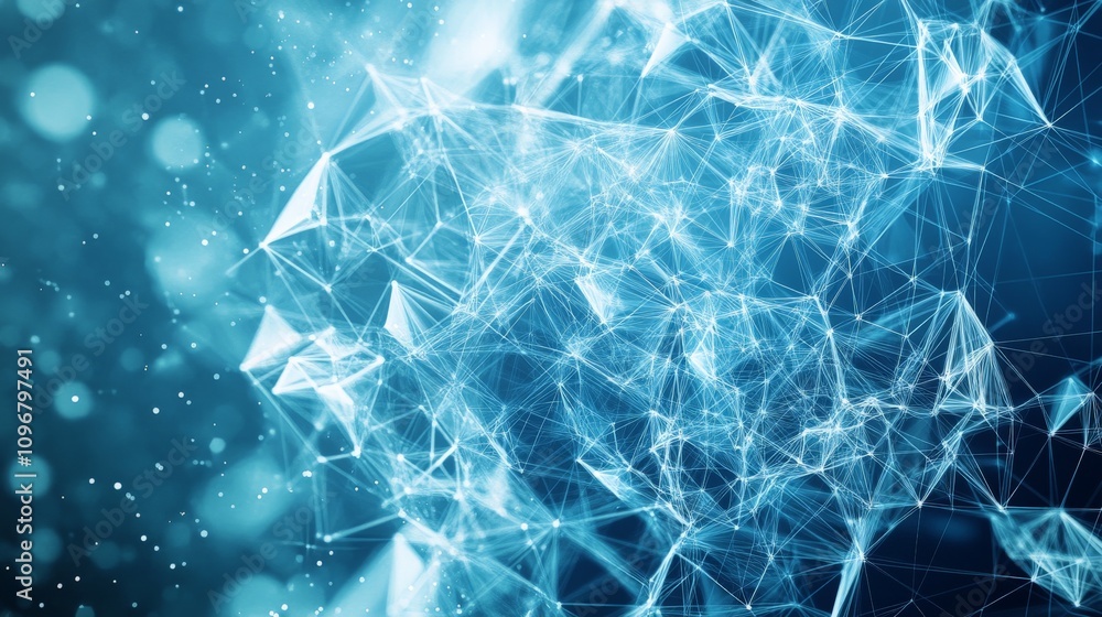 Poster an abstract representation of digital connections and networks. the intricate patterns illustrate th