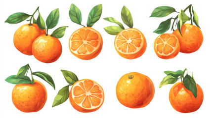 Fresh and Vibrant: Tangerines in Focus"
