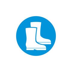protective gaiter boots icon symbol sign vector