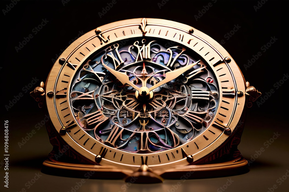 Poster sentiment sundial clock like display with emotions instead of nu