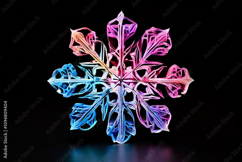 Poster snowflakes notes produce snowflakes with each flake unique and c