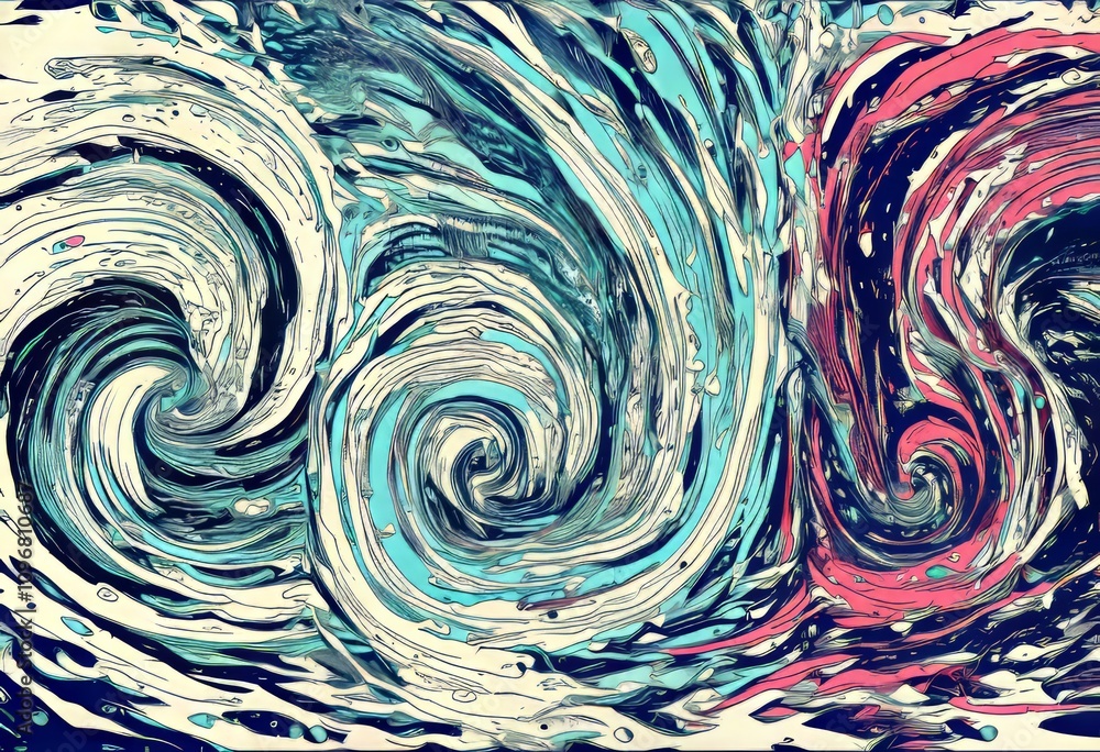 Poster storm patterns notes swirl in weather patterns