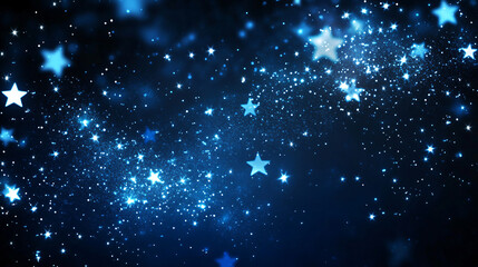 Fototapeta premium Starry night sky with shimmering stars and cosmic dust