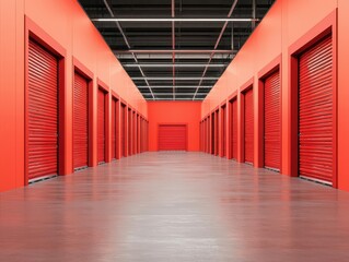 outbound logistics concept. Logistics center with outbound products staged for loading, 3D illustration