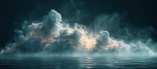 Fototapeta premium Dreamy Cloudscape Above a Still Sea