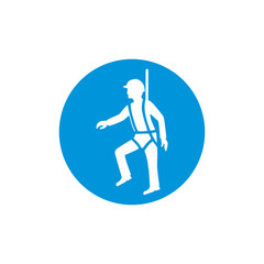 safety harness icon symbol sign vector