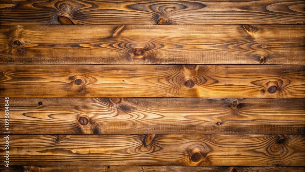 Aufkleber rustic wooden planks with knots and grain patterns for a natural background