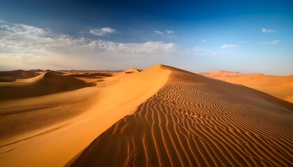 Beautiful Sand dune desert landscape in Saudi Arabia.