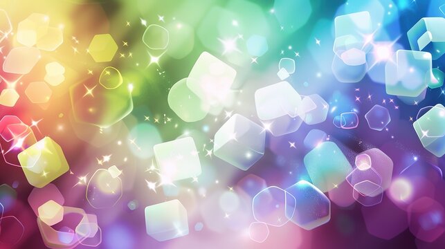 Light-Colored Abstract Background with Cube - a modern and minimalist visual. The soft hues and geometric cube create a serene and stylish composition.