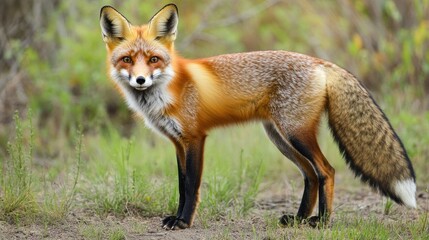 Fototapeta premium Majestic Red Fox in its Natural Habitat