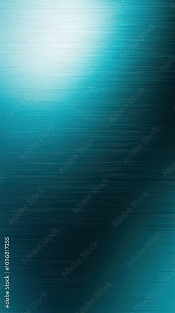 Aufkleber abstract turquoise metal texture with soft gradients and a brushed finish, creating a modern and ele