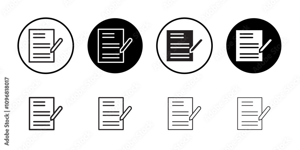 Poster agreement icon web design in vector