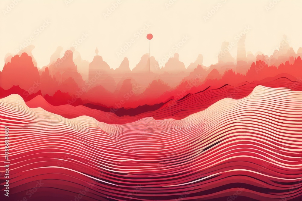 Poster wave patterns match frequencies