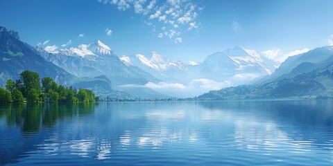 Fototapeta premium Mountain Lake Reflections